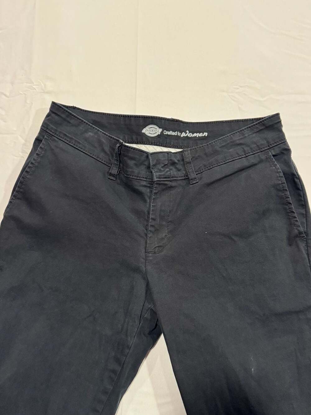Dickies Crafted For Women Black Slim Fit Chino Pants
